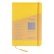 Fabriano EcoQua Plus Stitch-Bound Notebook - Yellow, 5-4/5" x 8-1/4", Lined